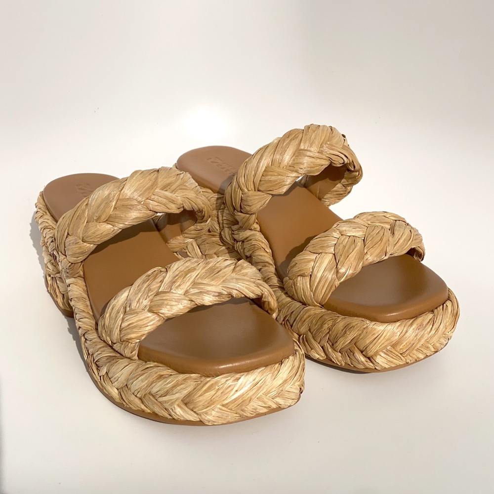 Mercedes Castillo - Aurelia Braided Raffia Sandal - Size 8.5 - Picture 2 of 10